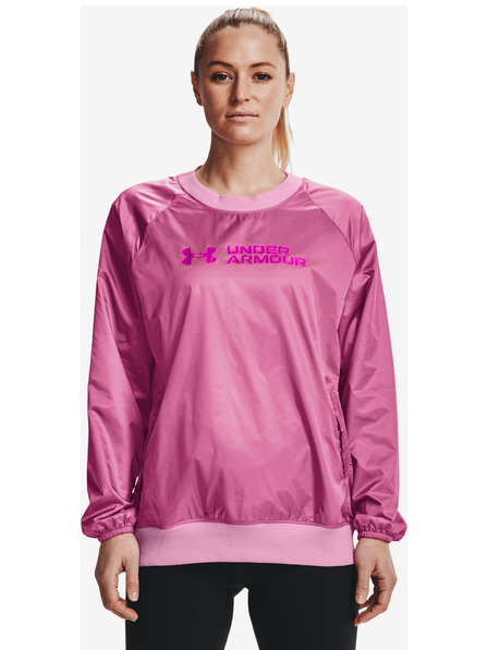 Under Armour Ženski pulover Under Armour Recover Storm Woven Shine Crew
