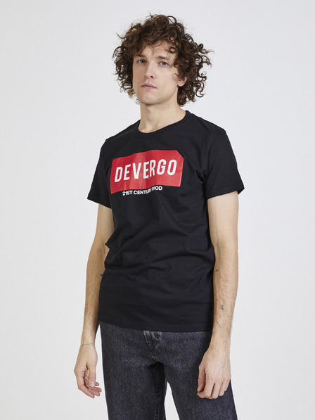 Devergo Črna moška majica Devergo