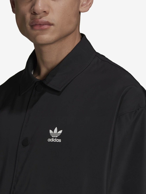 adidas Originals Črna moška lahka srajčna jakna adidas Originals Coach Jacket