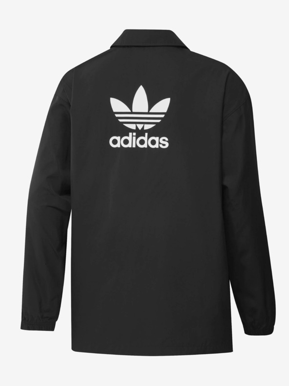 adidas Originals Črna moška lahka srajčna jakna adidas Originals Coach Jacket
