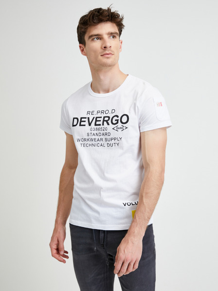 Devergo Bela moška majica Devergo