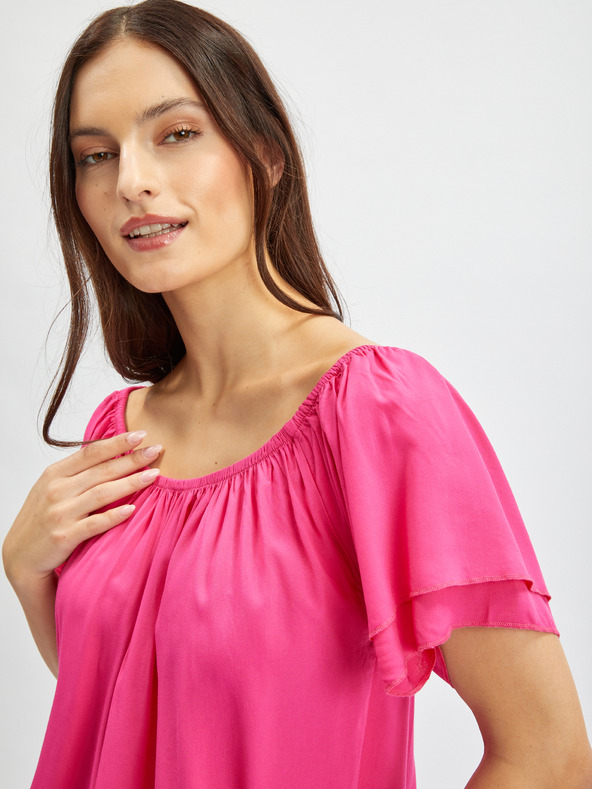 Orsay Temno rožnata ženska bluza ORSAY