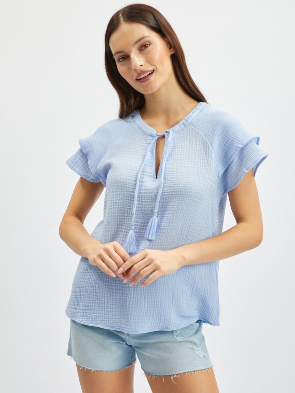 Orsay Svetlo modra ženska bluza ORSAY