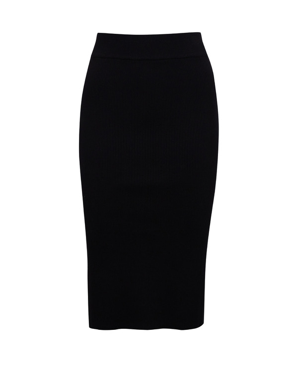 Orsay Črno žensko krilo z razporkom ORSAY