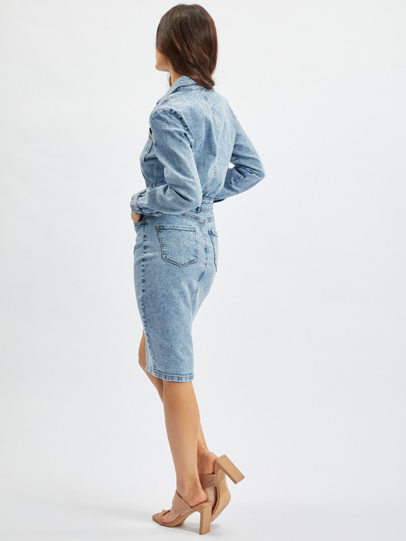 Orsay Svetlo modra ženska denim obleka ORSAY