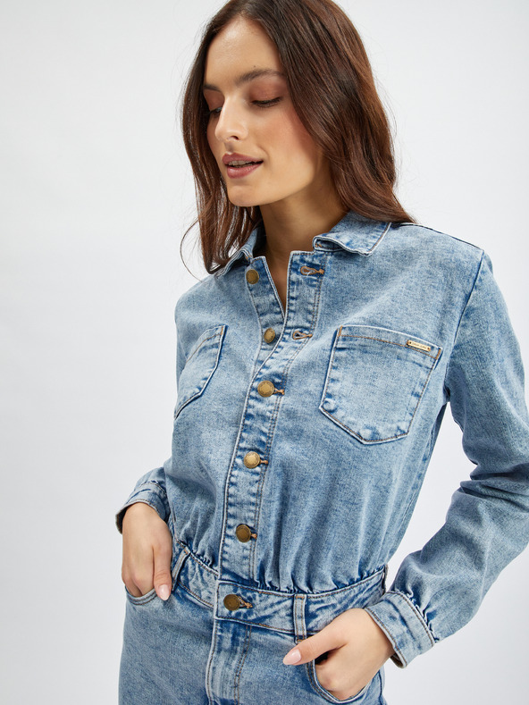 Orsay Svetlo modra ženska denim obleka ORSAY
