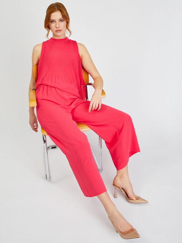 Orsay Temno rožnata ženska plisirana bluza ORSAY