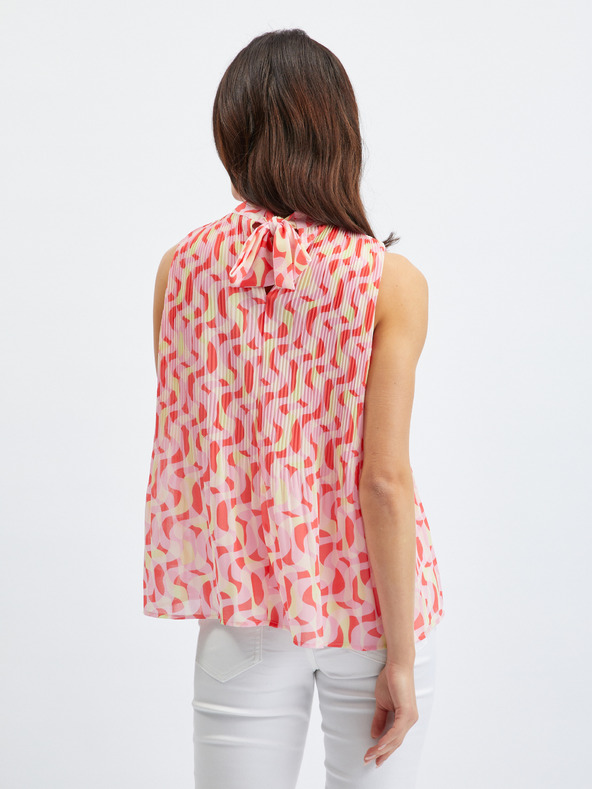 Orsay Rožnata ženska vzorčasta bluza ORSAY