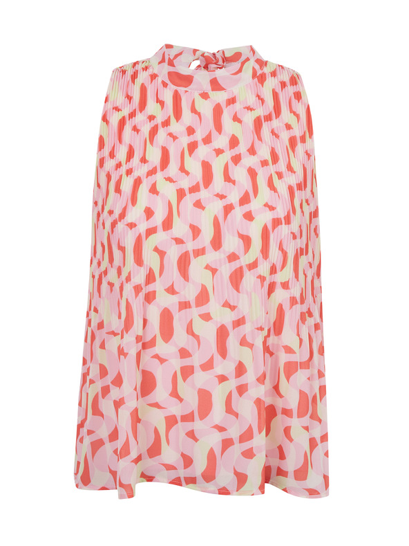 Orsay Rožnata ženska vzorčasta bluza ORSAY