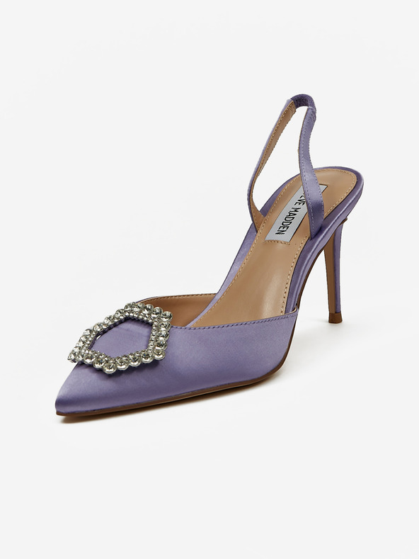 Steve Madden Vijolične ženske črpalke iz satena Steve Madden