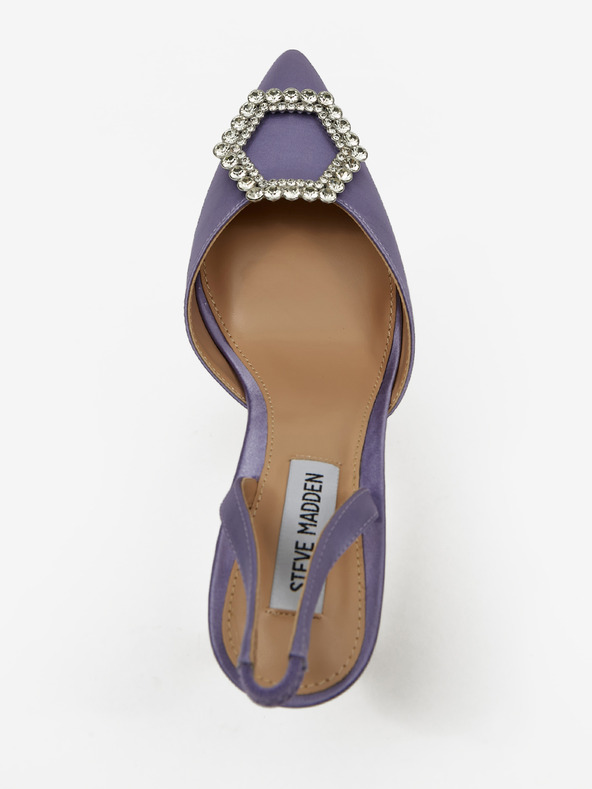 Steve Madden Vijolične ženske črpalke iz satena Steve Madden