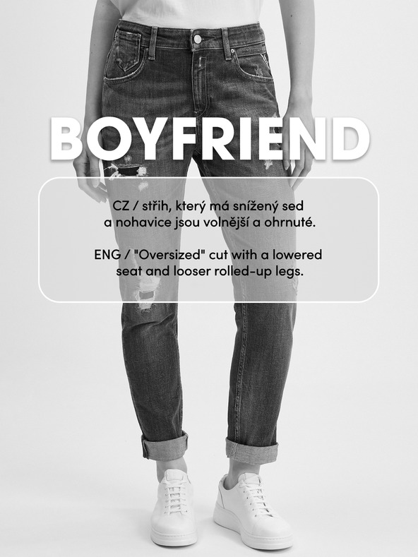 Orsay Temno modre ženske boyfriend kavbojke ORSAY