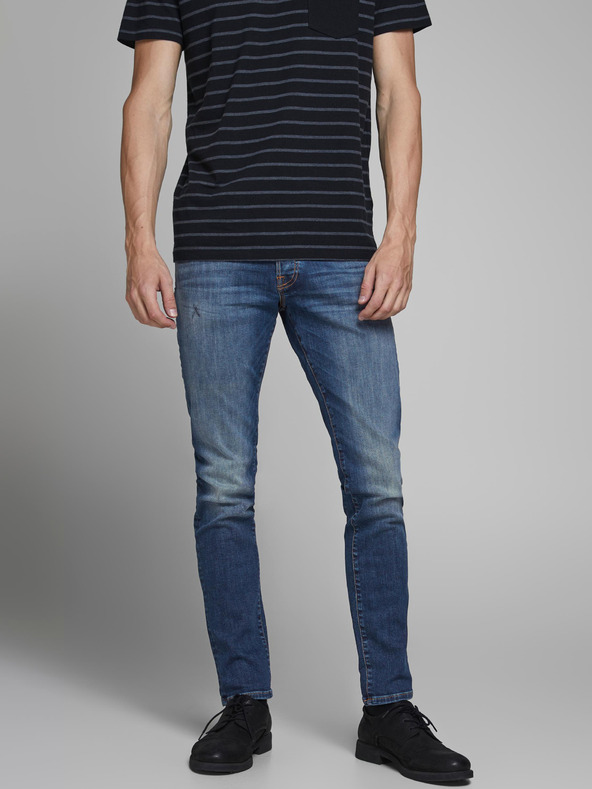 Jack & Jones Modre tanke kavbojke Jack & Jones Glenn