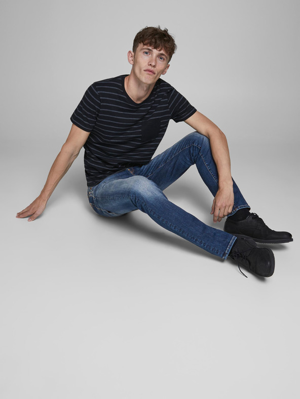 Jack & Jones Modre tanke kavbojke Jack & Jones Glenn