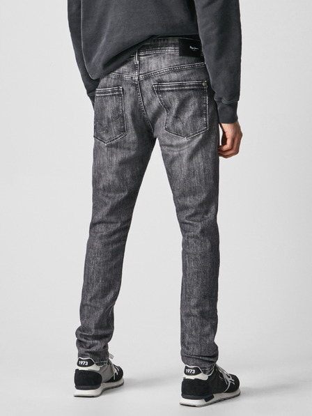 Pepe Jeans Sive moške kavbojke ozkega kroja Pepe Jeans Stanley