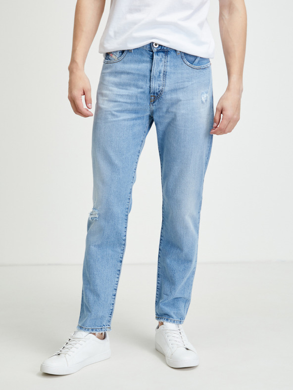 Diesel Svetlomodre moške strgane kavbojke skinny fit Diesel Mharky