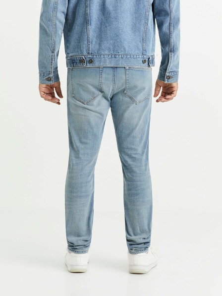 Celio Svetlo modre moške ozke kavbojke Celio C25 Voslight25