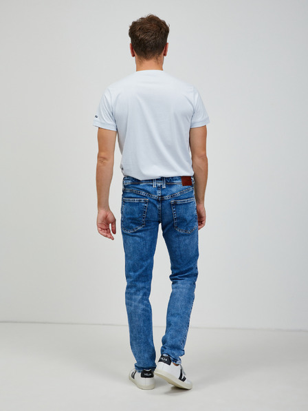Pepe Jeans Modre moške hlače ozkega kroja Pepe Jeans Hatch