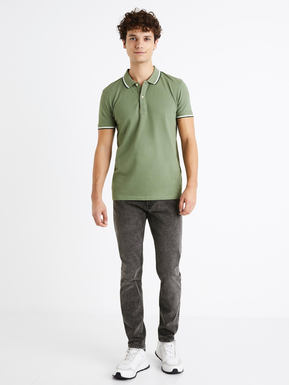 Celio Temno sive moške slim fit kavbojke Celio C25 Dosley25