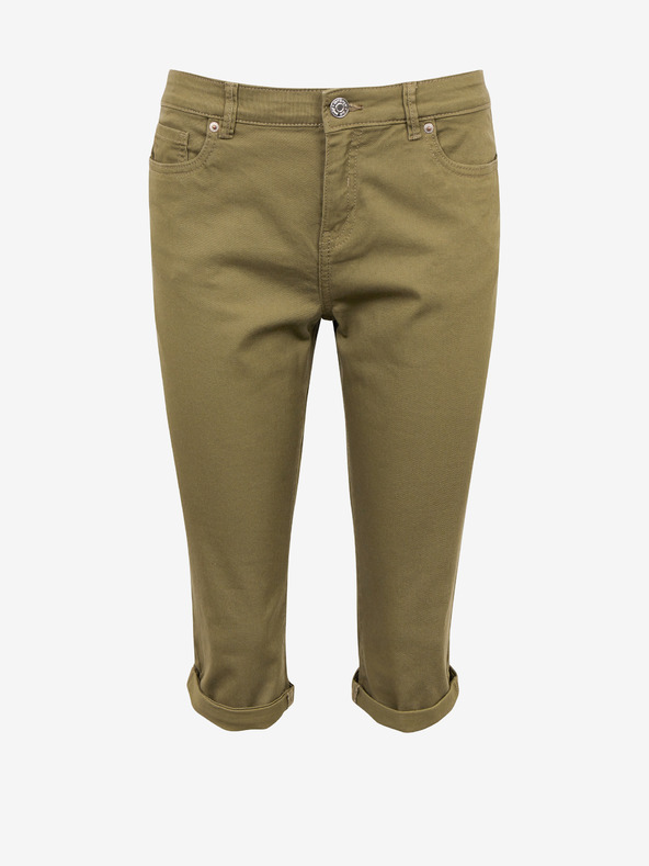 Orsay Khaki skrajšane ženske kavbojke ORSAY