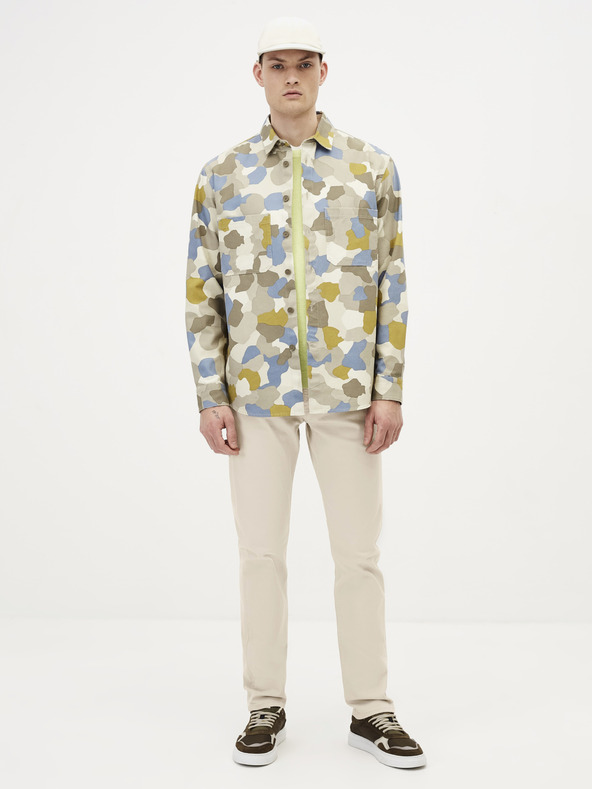 Celio Krem kavbojke ravnega kroja Celio Jopry