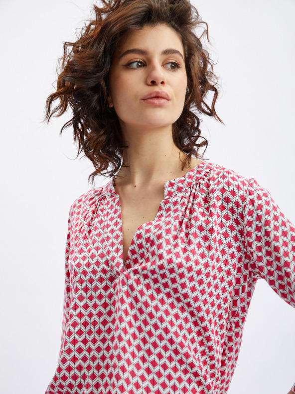 Orsay Belo-rožnata ženska vzorčasta bluza ORSAY