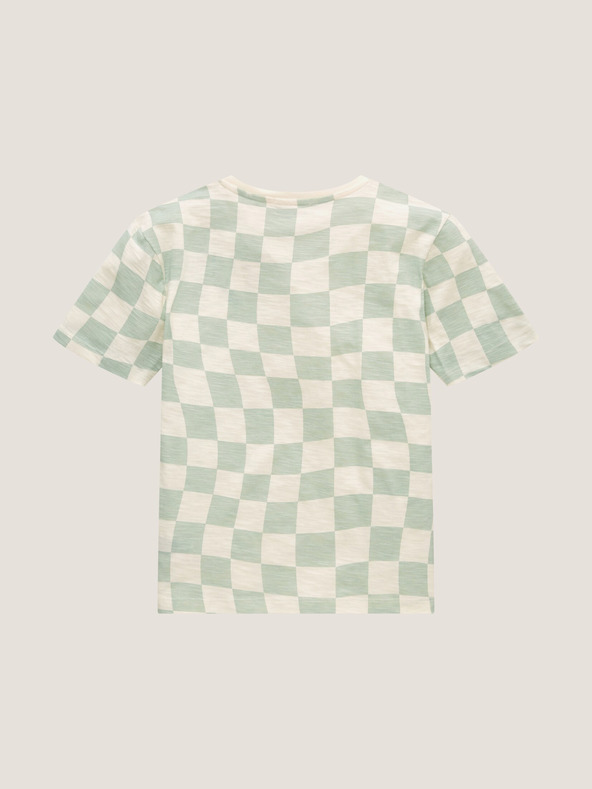 Tom Tailor Tom Tailor Zeleno-smetanova fantovska karirasta srajca