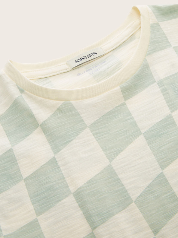 Tom Tailor Tom Tailor Zeleno-smetanova fantovska karirasta srajca