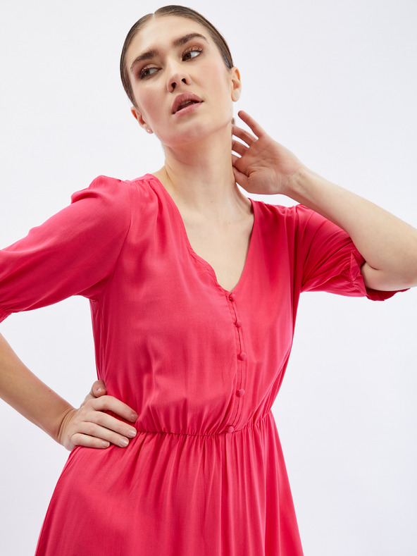 Orsay Temno rožnata ženska obleka ORSAY