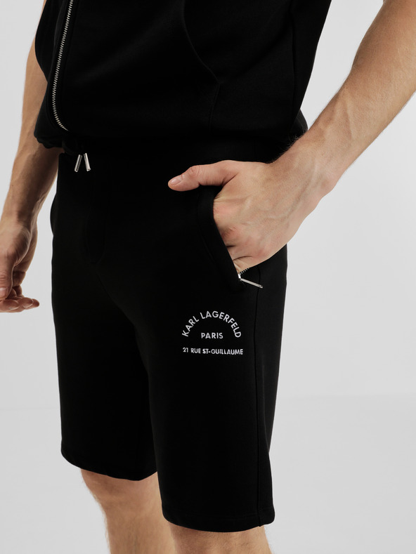 Karl Lagerfeld Črne moške trenirke KARL LAGERFELD