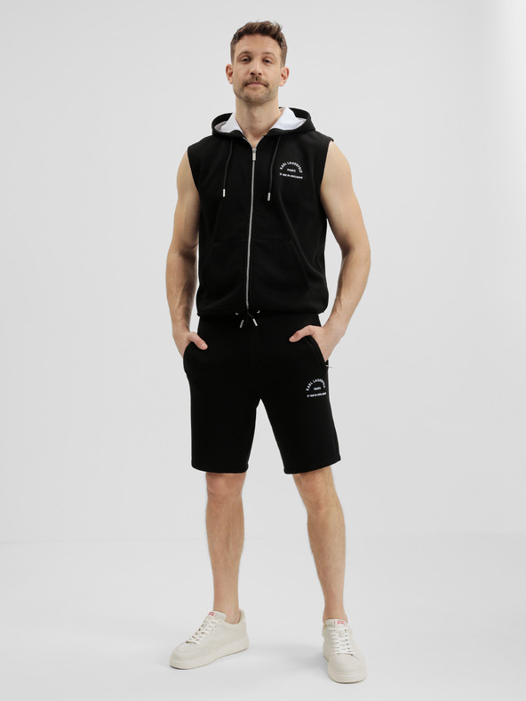 Karl Lagerfeld Črne moške trenirke KARL LAGERFELD