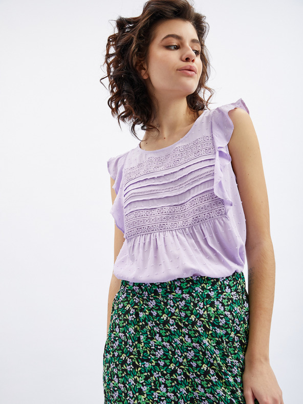 Orsay Črno-zelene ženske cvetlične skrajšane hlače ORSAY