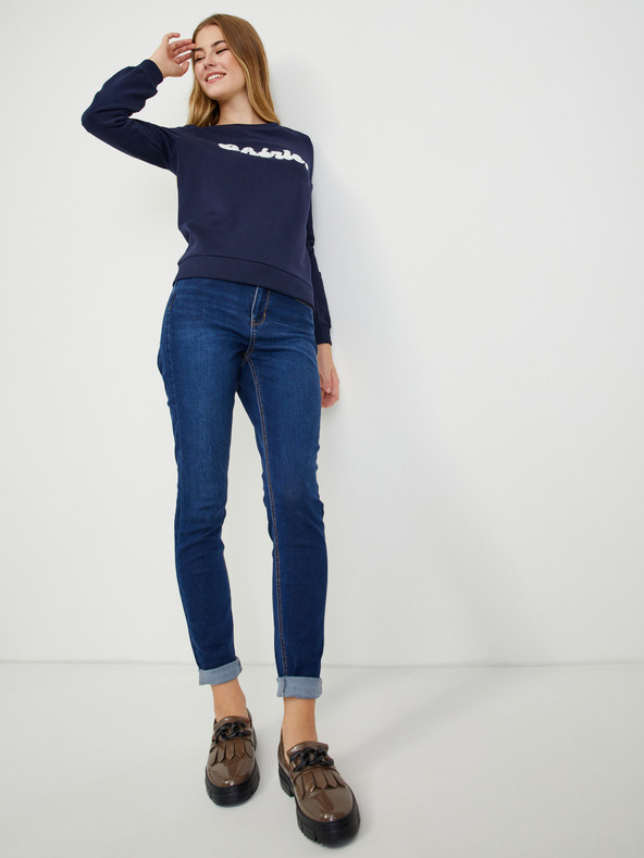 Orsay Temno modra ženska majica s kratkimi rokavi ORSAY