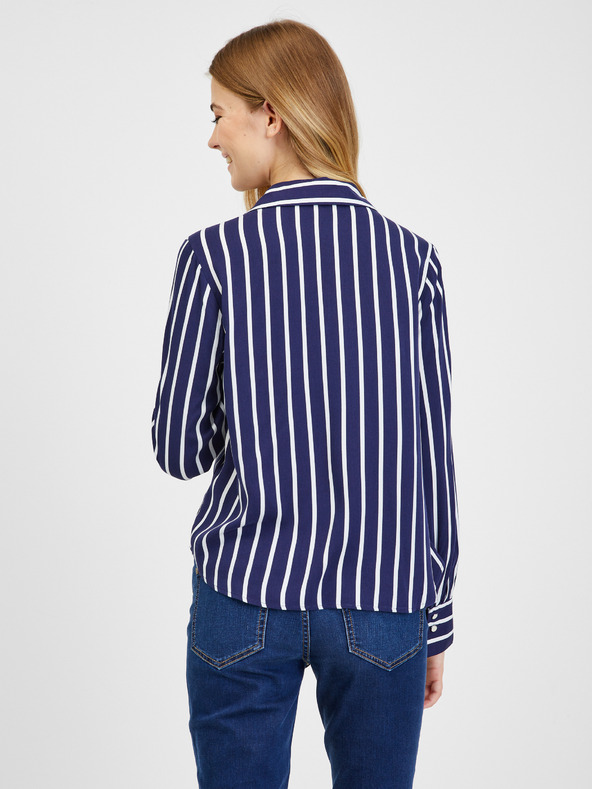 Orsay Belo-modra ženska progasta bluza ORSAY