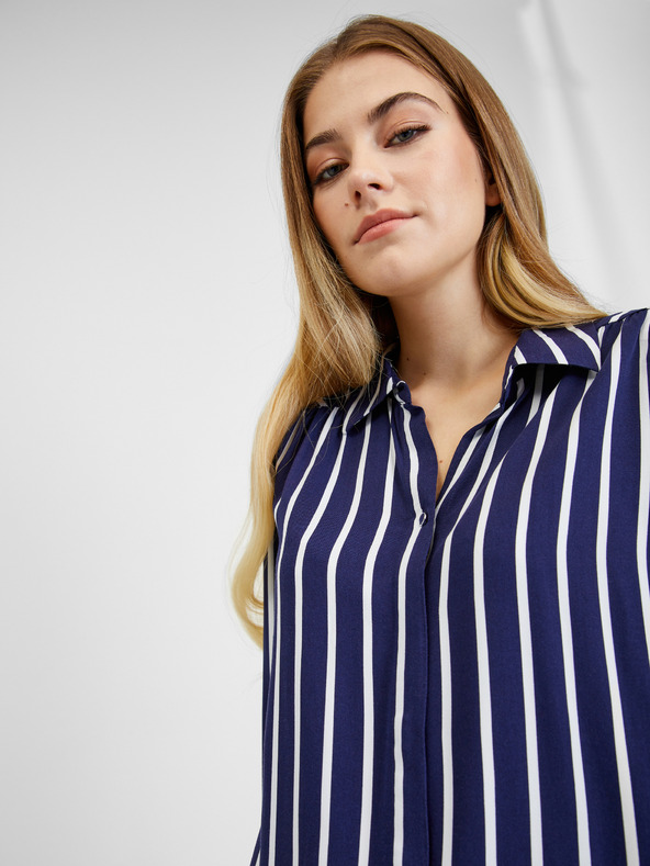 Orsay Belo-modra ženska progasta bluza ORSAY