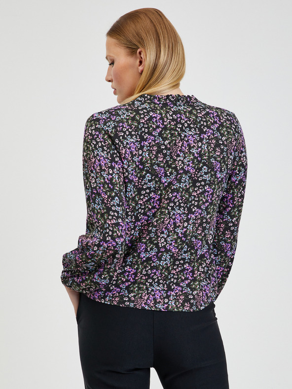 Orsay Črna ženska cvetlična bluza ORSAY