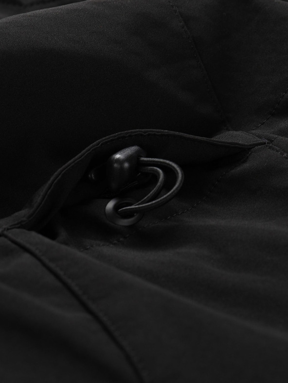 ALPINE PRO Moška softshell jakna z membrano ALPINE PRO LANC črna