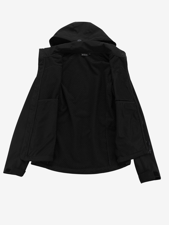 ALPINE PRO Moška softshell jakna z membrano ALPINE PRO LANC črna