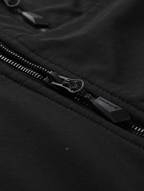 ALPINE PRO Moška softshell jakna z membrano ALPINE PRO LANC črna