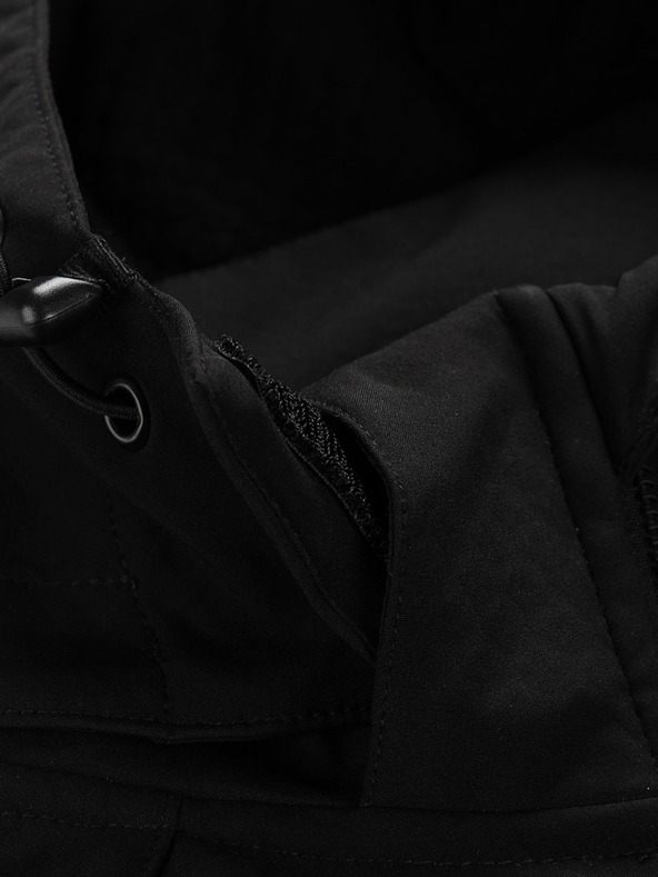 ALPINE PRO Moška softshell jakna z membrano ALPINE PRO LANC črna