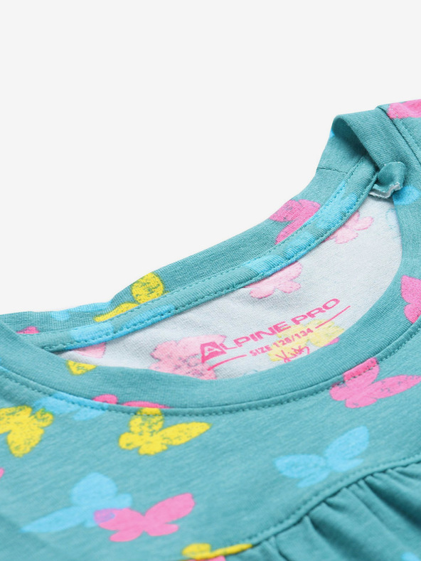 ALPINE PRO Otroška obleka ALPINE PRO DARESO zelena