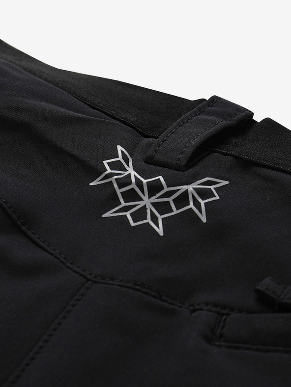 ALPINE PRO Ženski softshell kapri ALPINE PRO WEDERA črna