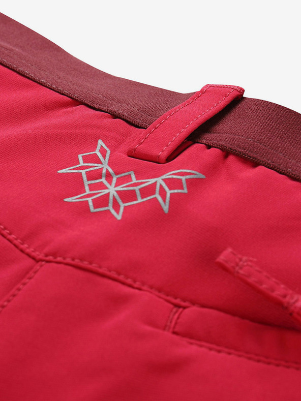 ALPINE PRO Ženske softshell kapri nogavice ALPINE PRO WEDERA roza