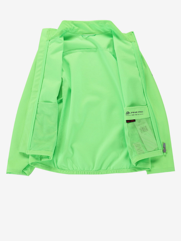 ALPINE PRO Otroška softshell jakna z membrano ALPINE PRO MULTO zelena