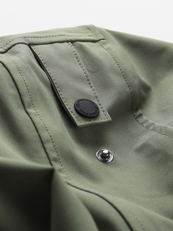 ALPINE PRO Moška nepremočljiva jakna z membrano ptx ALPINE PRO PERFET zelena