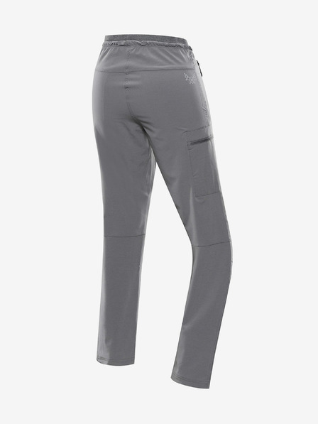ALPINE PRO Ženske softshell hlače ALPINE PRO LIEMA sive barve
