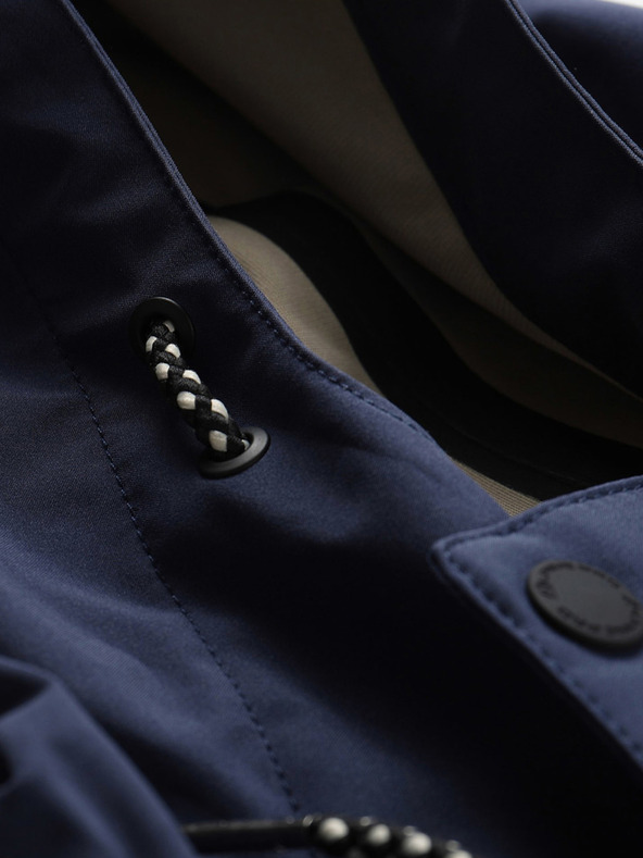 ALPINE PRO Moški nepremočljiv plašč z membrano ptx ALPINE PRO PERFET modra