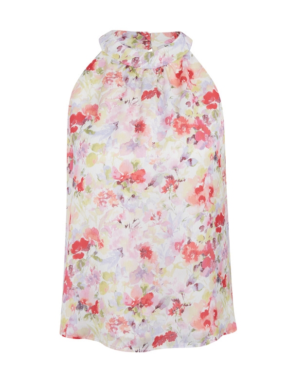 Orsay Rožnato-krem ženska cvetlična bluza ORSAY