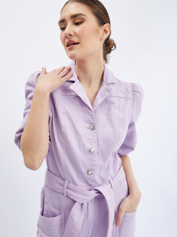 Orsay Vijoličast ženski denim kombinezon ORSAY