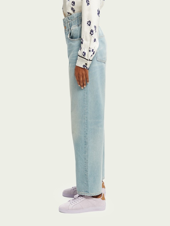 Scotch & Soda Svetlomodre ženske kavbojke s širokimi nogami Scotch & Soda